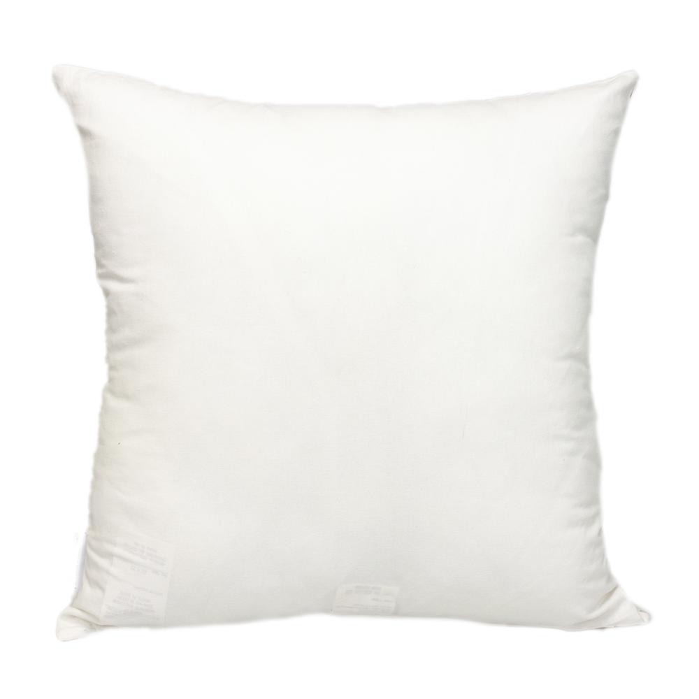 Parkland Collection Transitional  White Square 20" x 20" Pillow. Picture 2