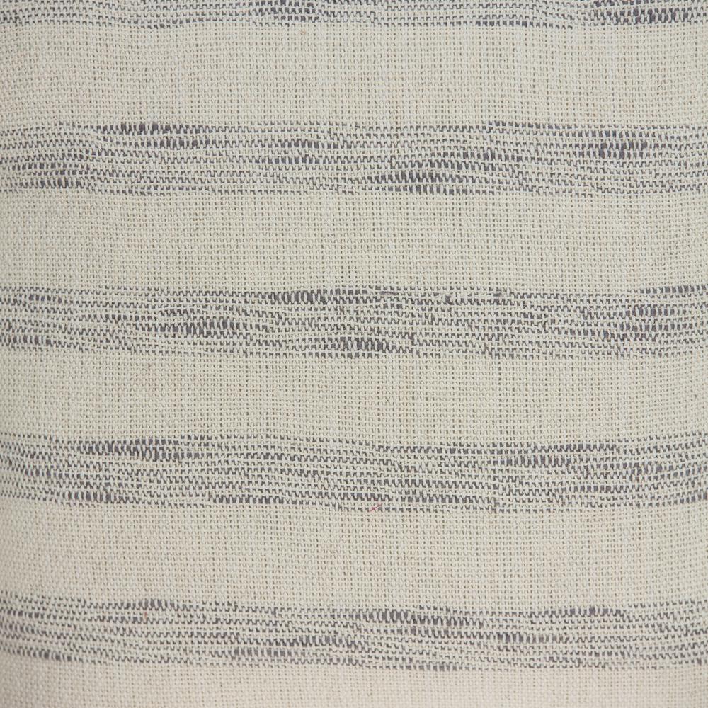 Parkland Collection Seema Beige Printed Striped Tassel Throw Pillow. Picture 5