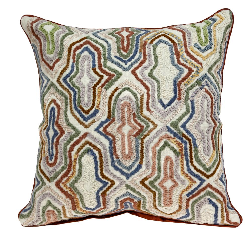 Parkland Collection Chava Transitional Multicolor Pillow Cover With Poly Insert. Picture 1