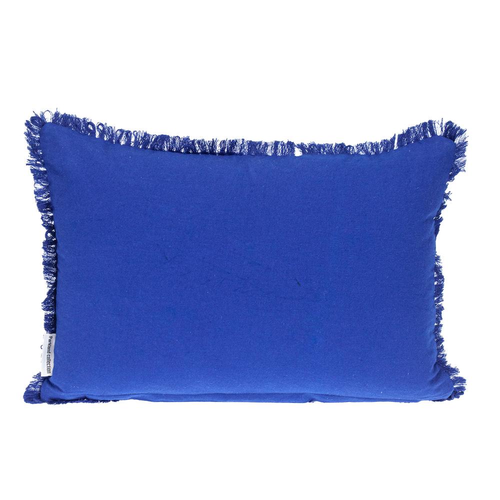 Parkland Collection Transitional Stripes Blue 14" x 20" Pillow. Picture 2
