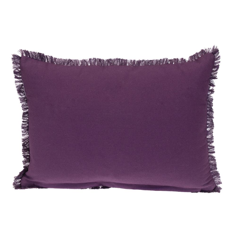 Parkland Collection Transitional Stripes Purple 14" x 20" Pillow. Picture 2