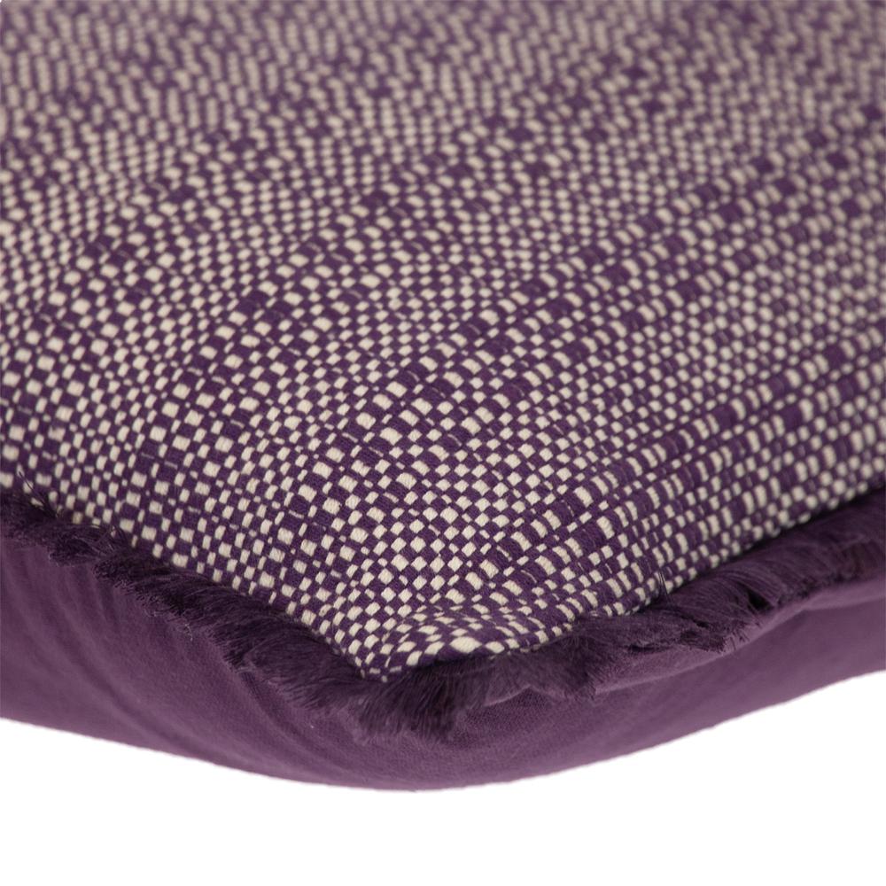 Parkland Collection Transitional Stripes Purple 14" x 20" Pillow. Picture 4