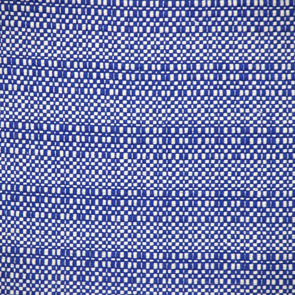 Parkland Collection Transitional Stripes Blue Square 24" x 24" Pillow. Picture 5