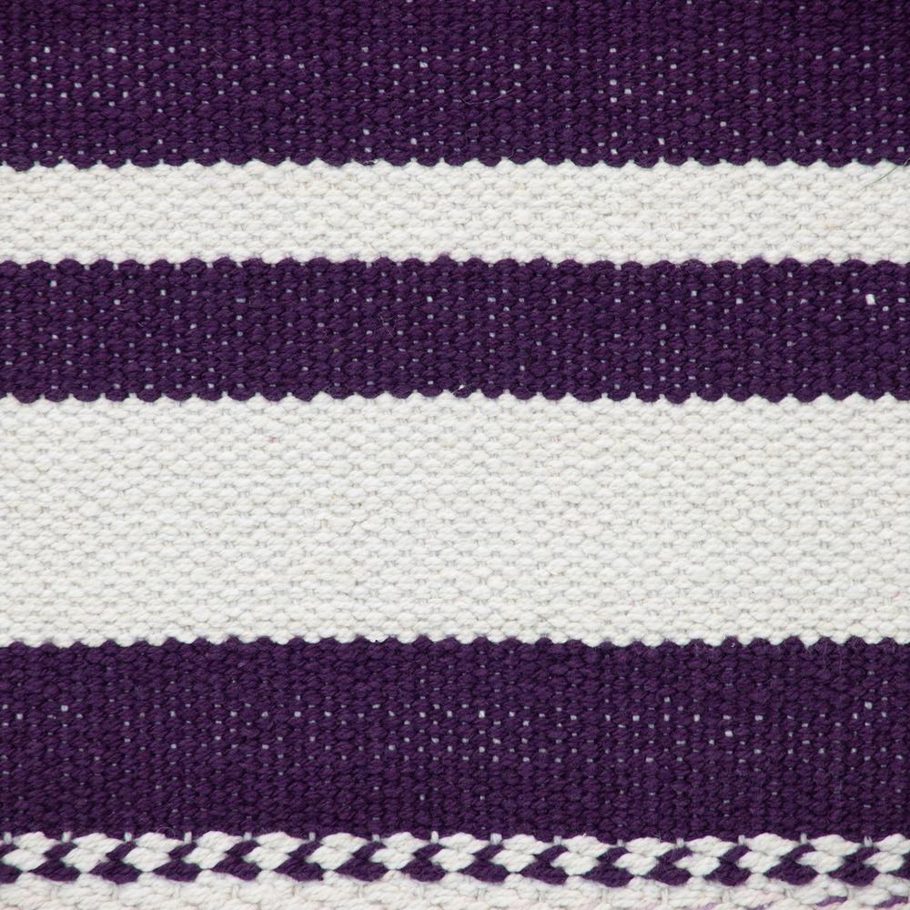 Parkland Collection Transitional Striped Purple Square 18" x 18" Pillow. Picture 5