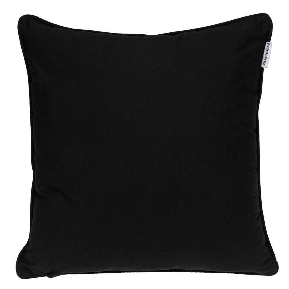 Parkland Collection Transitional Interlocking Black 20" x 20" Pillow. Picture 2