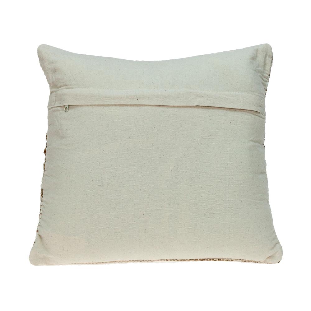 Parkland Collection LenNOn Transitional Beige Throw Pillow. Picture 3