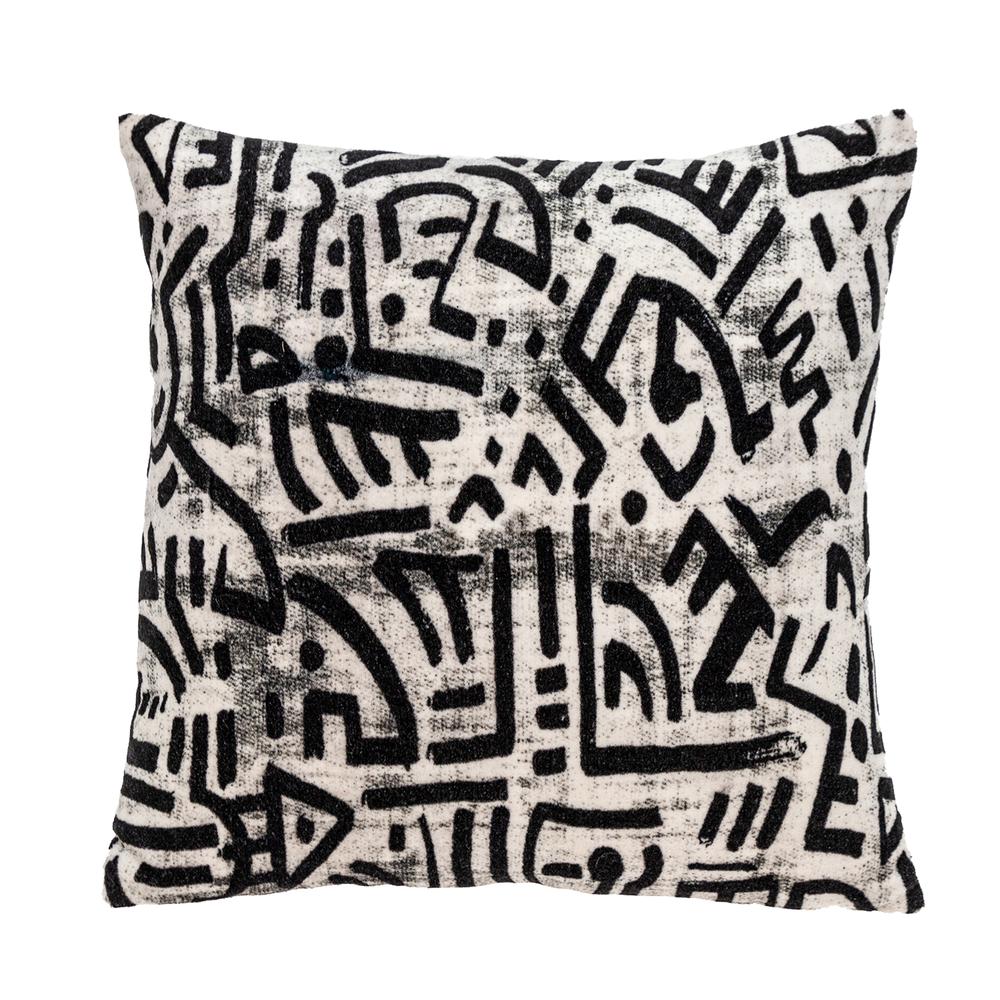 Parkland Collection Azar Transitional White Throw Pillow. Picture 1