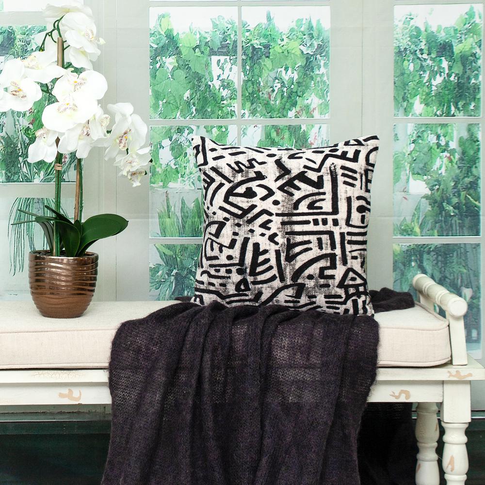 Parkland Collection Azar Transitional White Throw Pillow. Picture 2