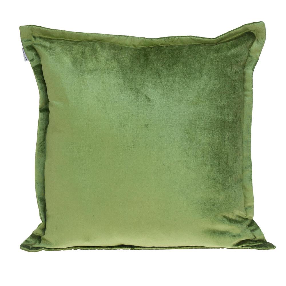 Parkland Collection Agneta Transitional Olive Throw Pillow. Picture 1