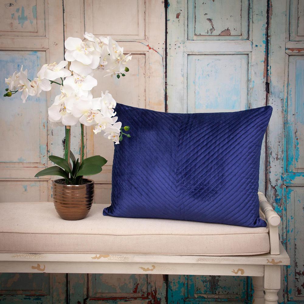Parkland Collection Miki Transitional Blue Lumbar Throw Pillow. Picture 6
