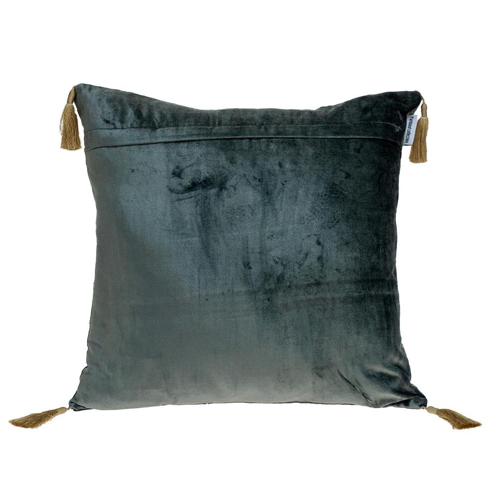 Parkland  Zella Transitional Charcoal Throw Pillow. Picture 2