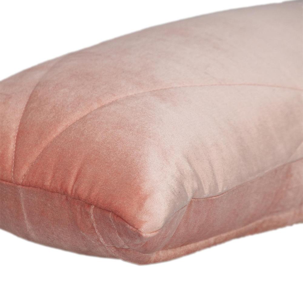 Parkland Collection Koko Transitional Quilted Pink Throw Pillow. Picture 4