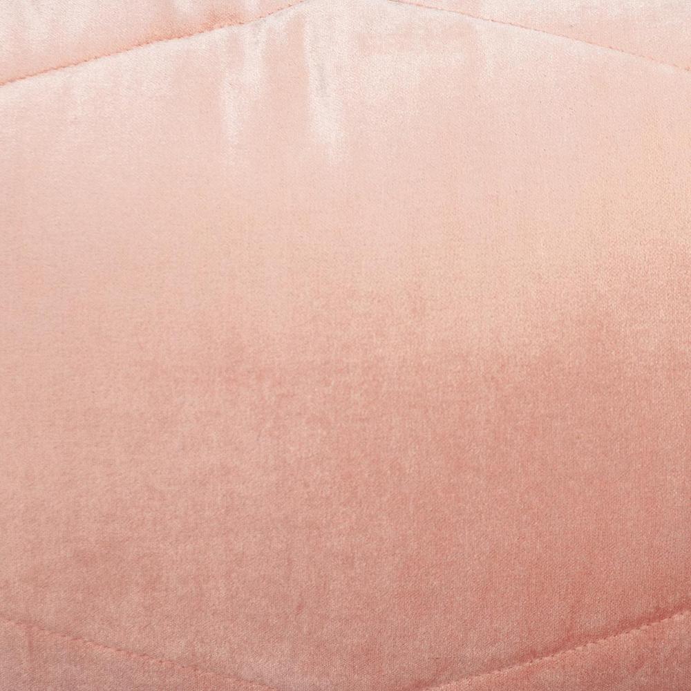 Parkland Collection Koko Transitional Quilted Pink Throw Pillow. Picture 5
