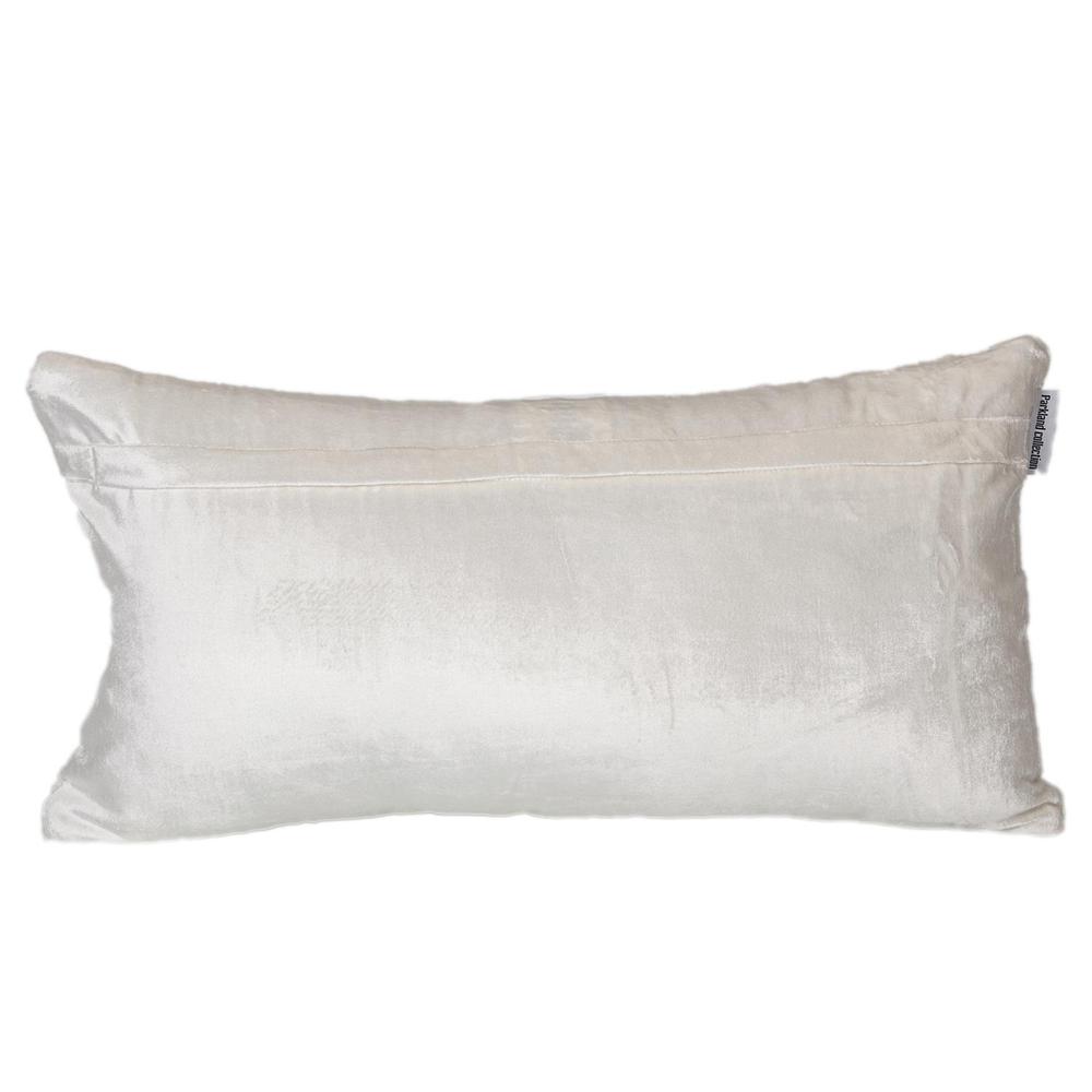 Parkland Collection Koko Transitional Quilted White Throw Pillow. Picture 2
