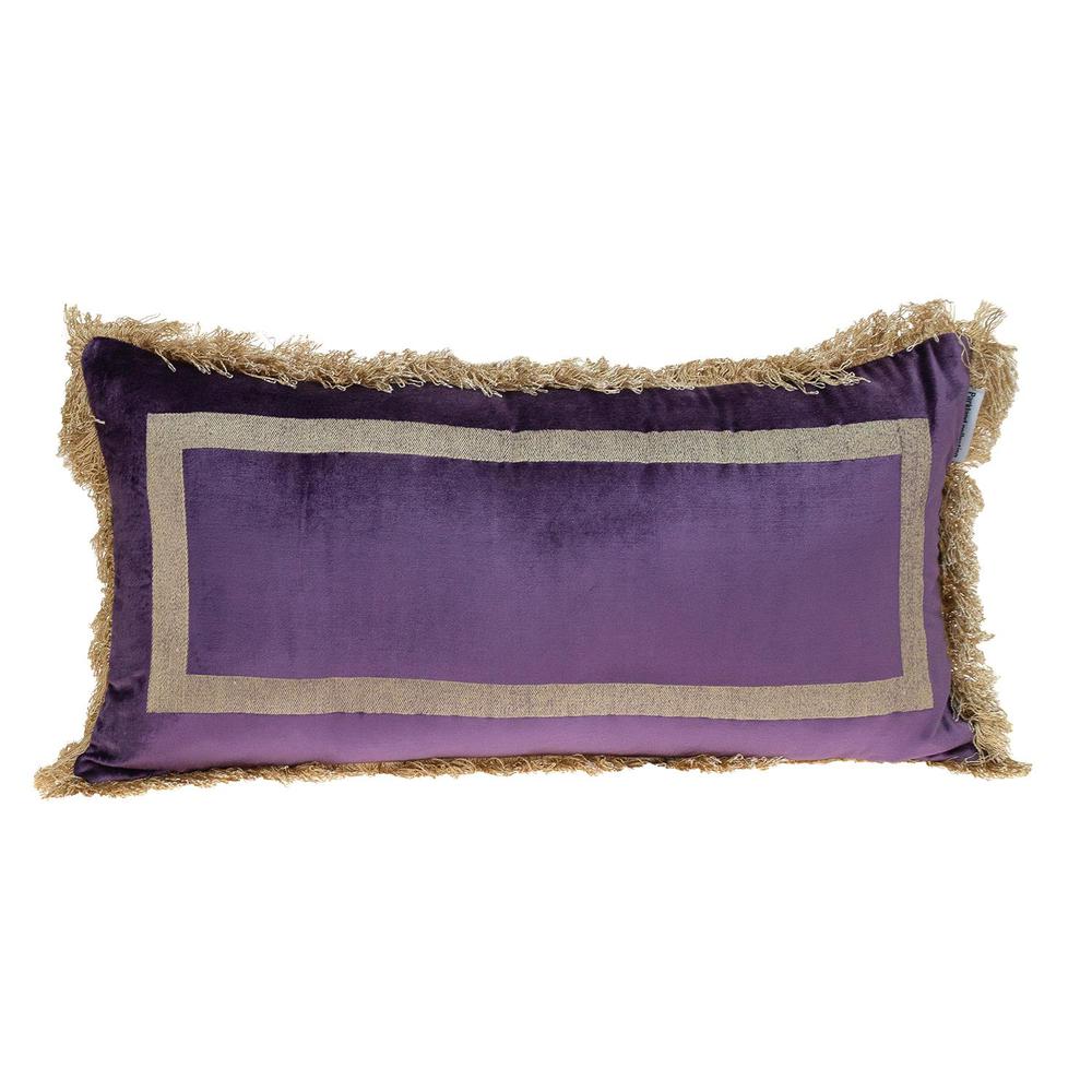 Parkland Collection Catia Transitional Purple Throw Pillow. Picture 1