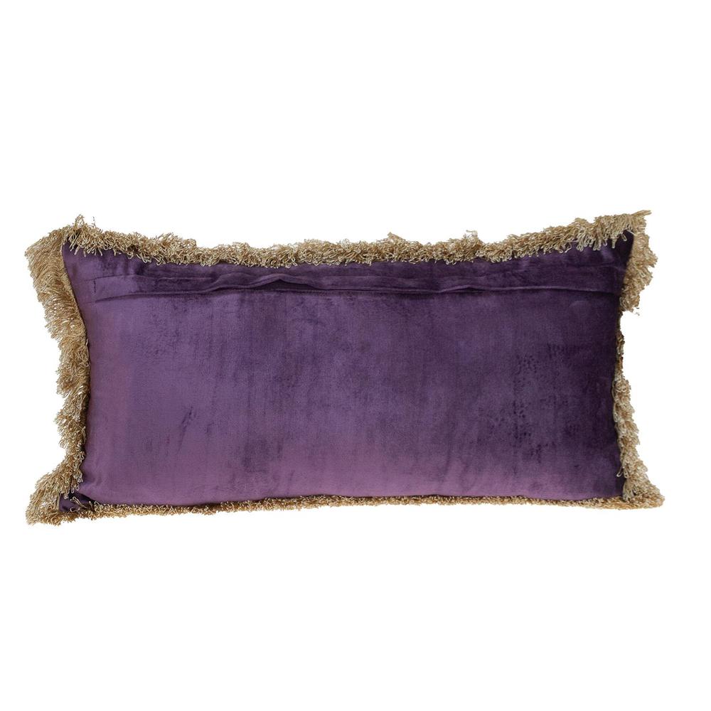 Parkland Collection Catia Transitional Purple Throw Pillow. Picture 2
