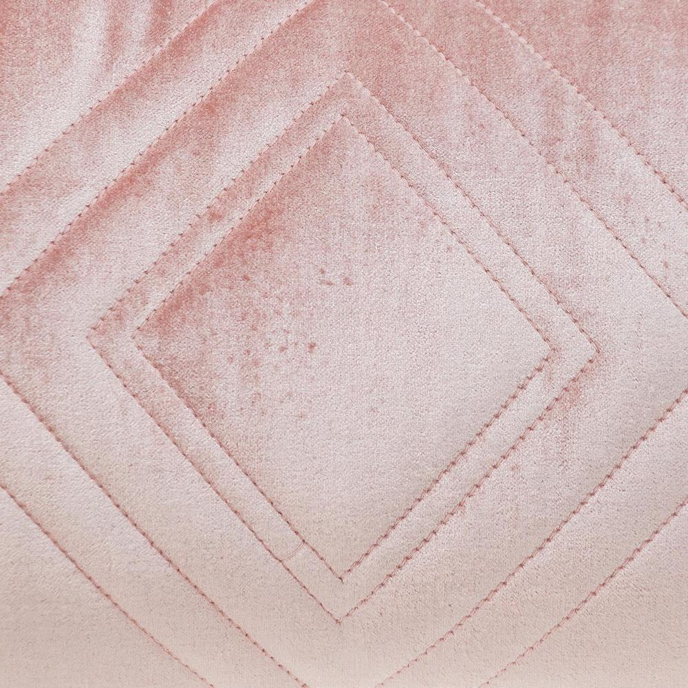 Parkland Collection Reta Transitional Quilted Pink Throw Pillow. Picture 4