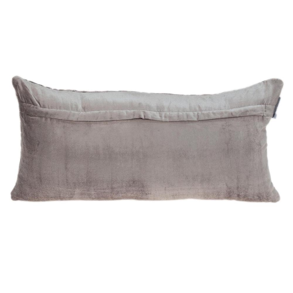 Parkland Collection Reta Transitional Quilted Taupe Throw Pillow. Picture 2