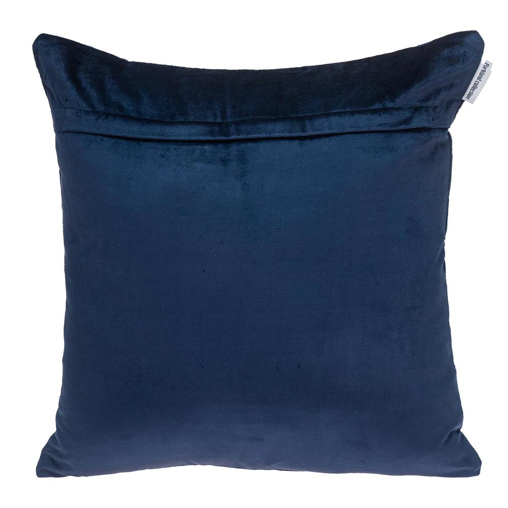 Parkland Collection Marrisa Transitional Quilted Blue/Navy Throw Pillow. Picture 2