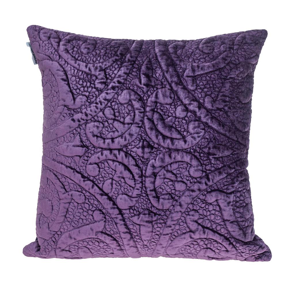 Parkland Collection Cristal Transitional Purple Throw Pillow. Picture 1