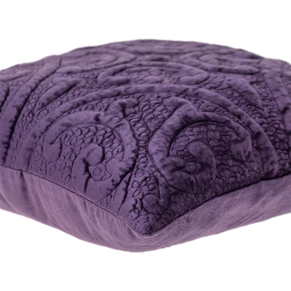 Parkland Collection Cristal Transitional Purple Throw Pillow. Picture 4