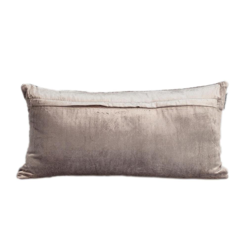 Parkland Collection Aleta Transitional Quilted Taupe Throw Pillow. Picture 2