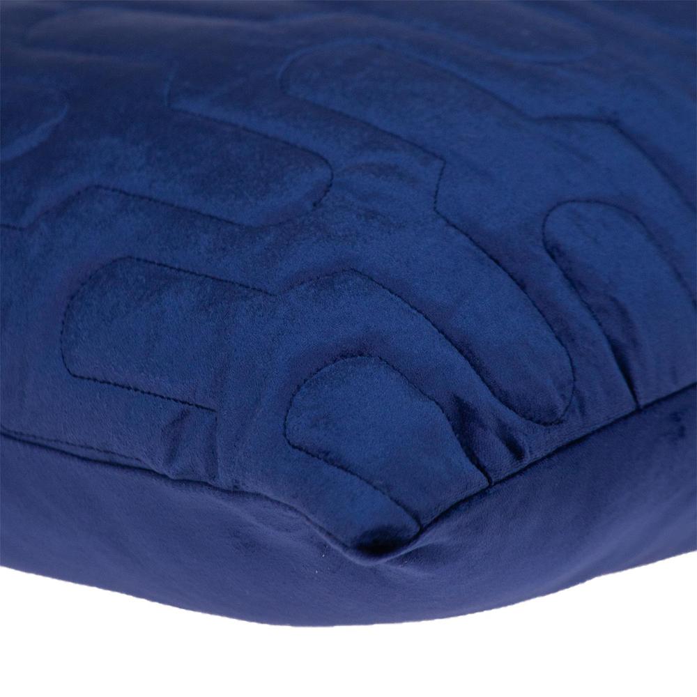 Parkland Collection Basil Transitional Quilted Blue Throw Pillow. Picture 4