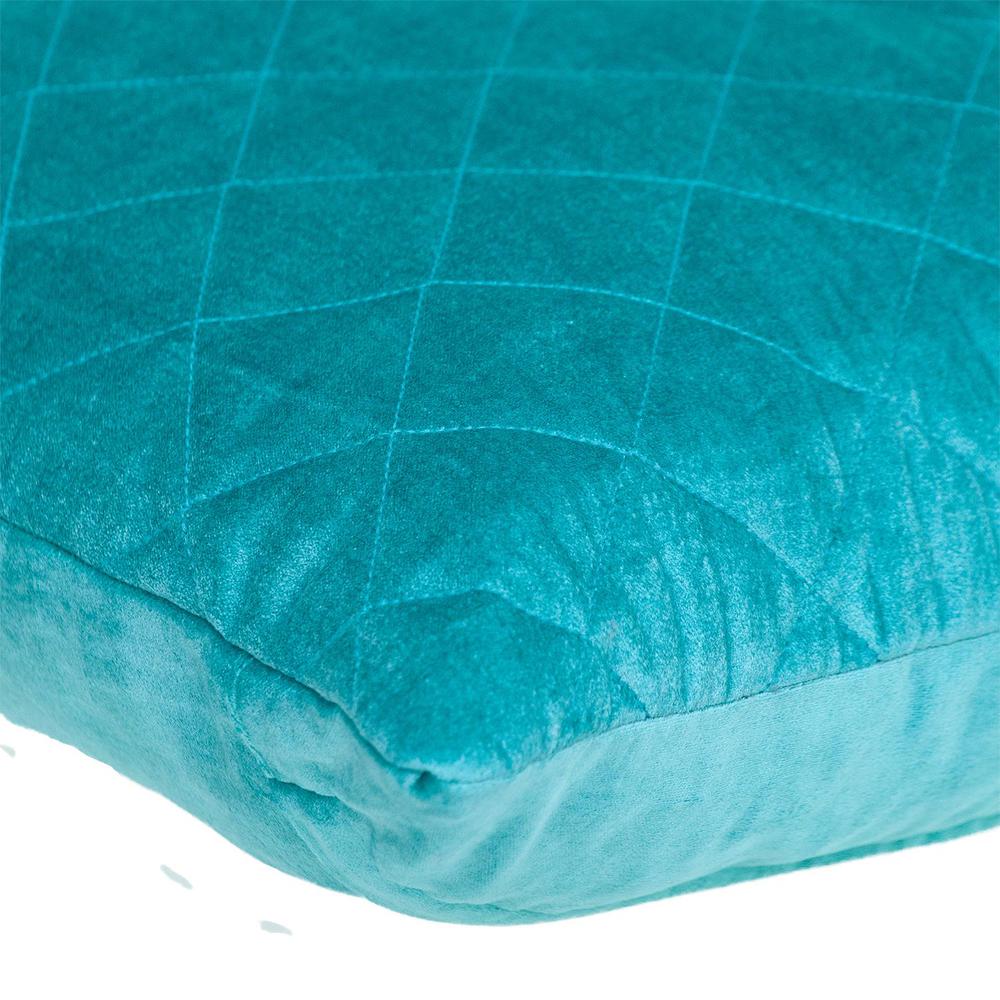 Parkland Collection Transitional Aqua Throw Pillow. Picture 4