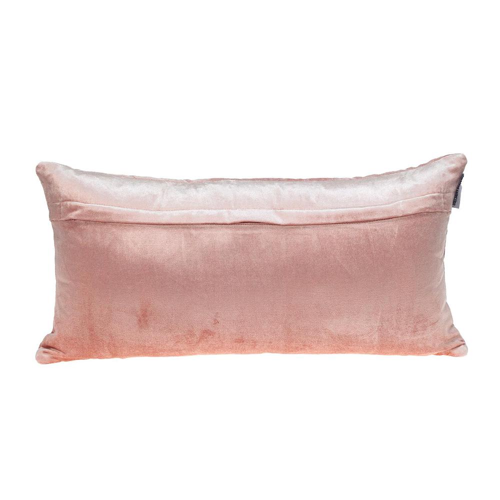 Parkland Collection Milo Transitional Quilted Pink Throw Pillow. Picture 2