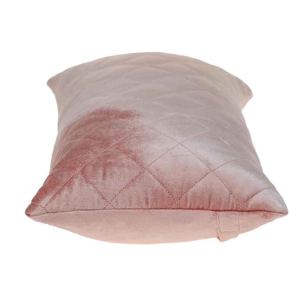 Parkland Collection Milo Transitional Quilted Pink Throw Pillow. Picture 3