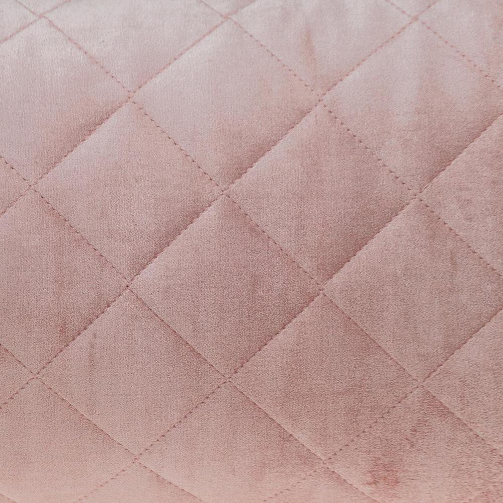 Parkland Collection Milo Transitional Quilted Pink Throw Pillow. Picture 5
