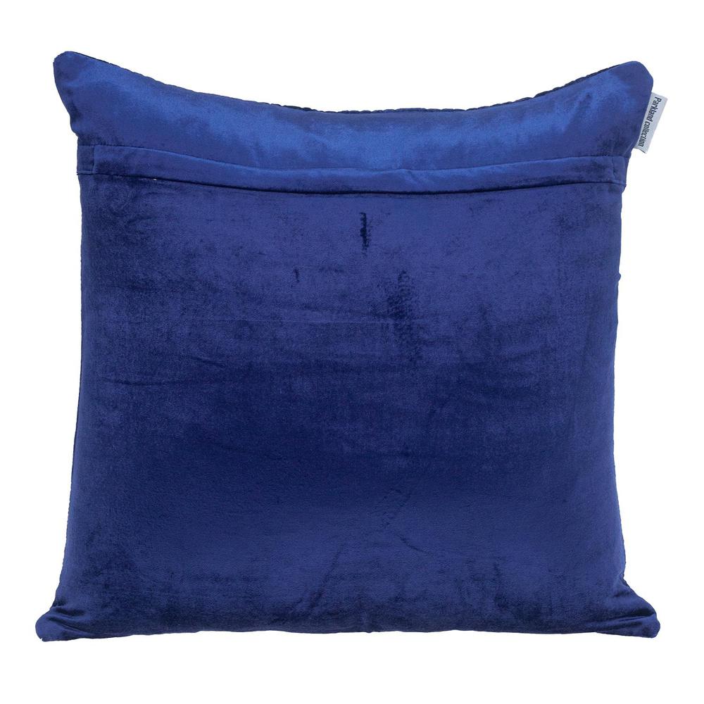 Parkland Collection Transitional Quilted Blue Throw Pillow. Picture 2