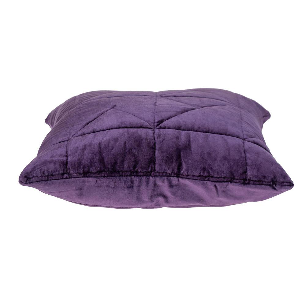 Parkland Collection Zoe Transitional Quilted Purple Throw Pillow. Picture 3