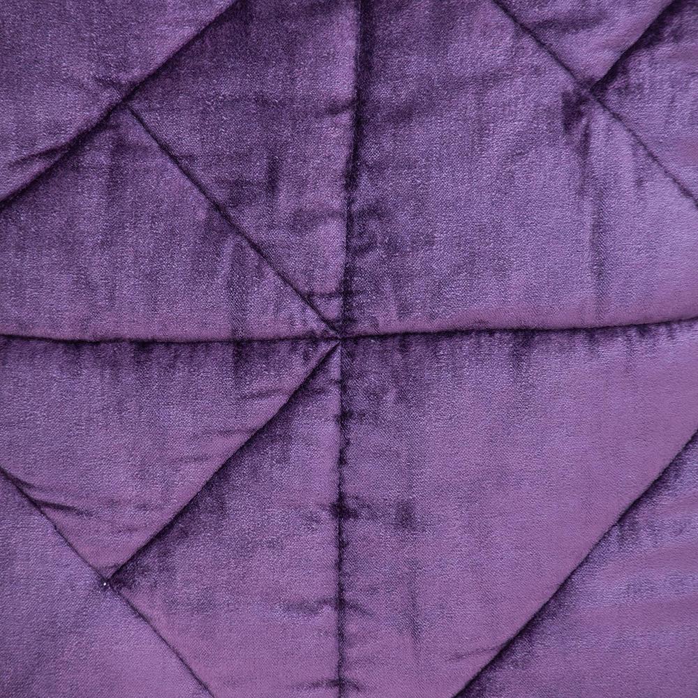 Parkland Collection Zoe Transitional Quilted Purple Throw Pillow. Picture 5