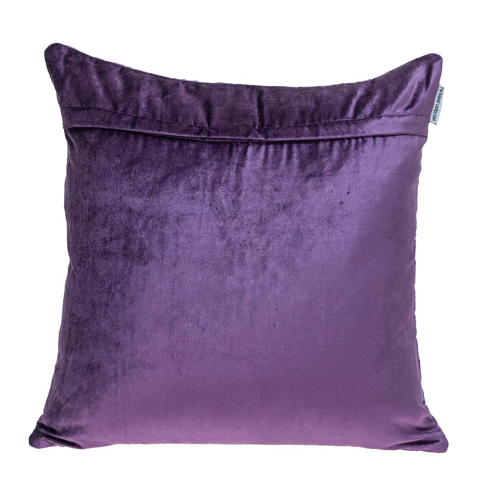 Parkland Collection Delta Transitional Quilted Purple Throw Pillow. Picture 2