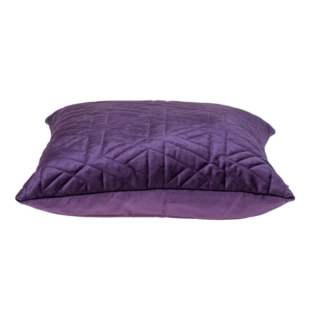 Parkland Collection Delta Transitional Quilted Purple Throw Pillow. Picture 3