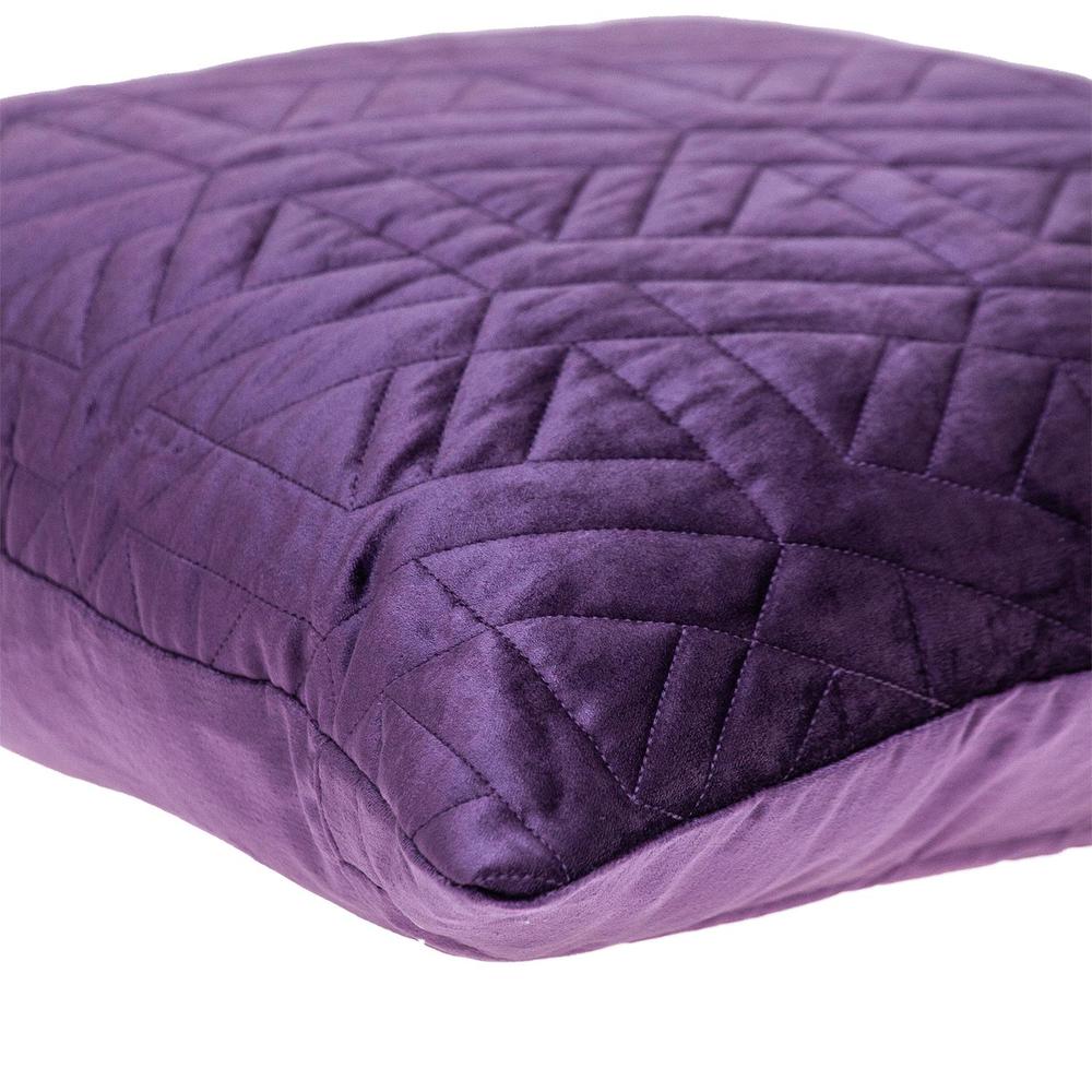 Parkland Collection Delta Transitional Quilted Purple Throw Pillow. Picture 4