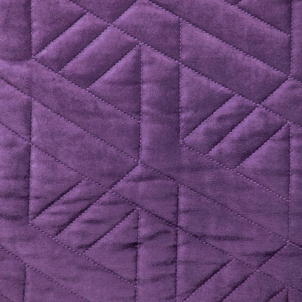 Parkland Collection Delta Transitional Quilted Purple Throw Pillow. Picture 5
