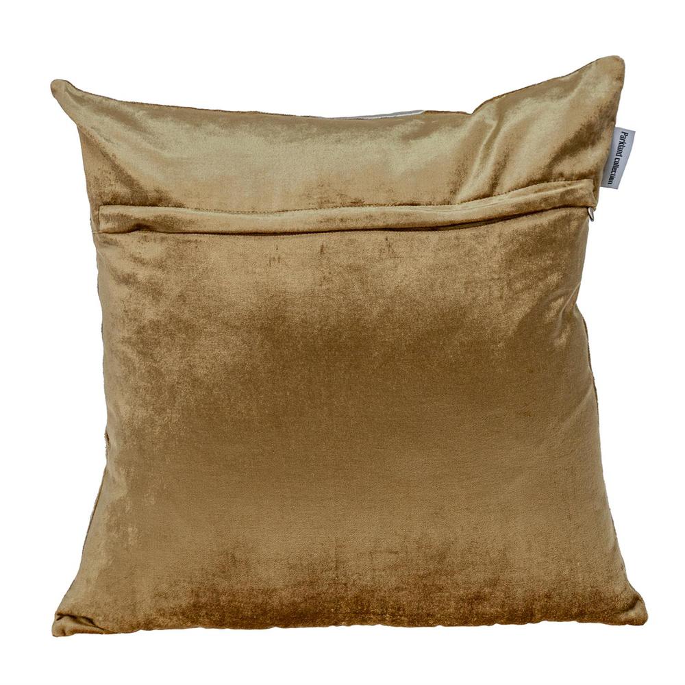 Parkland Collection Hazel Transitional Gold Throw Pillow. Picture 2
