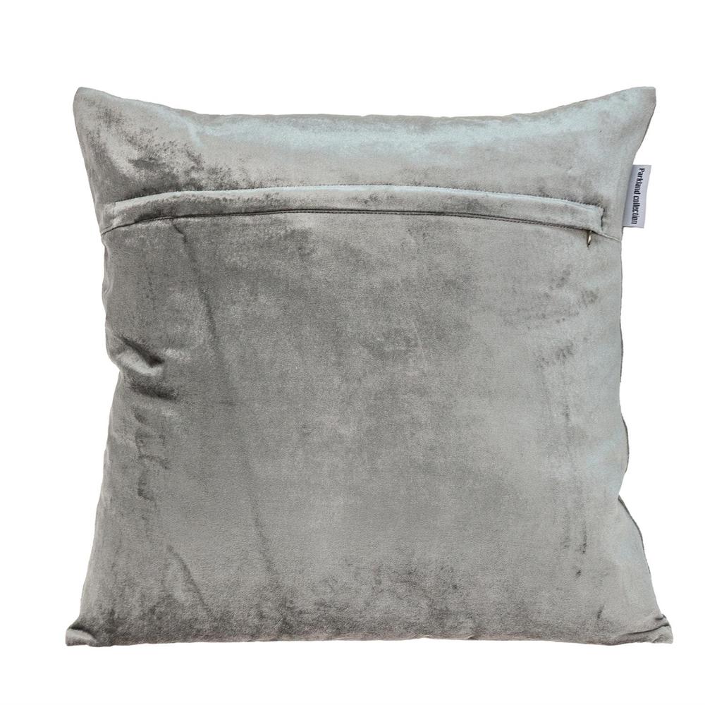 Parkland Collection Hazel Transitional Gray Throw Pillow. Picture 2