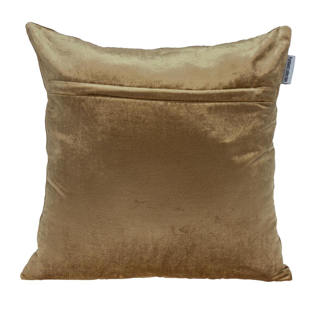 Parkland Collection Hazel Transitional Beige & Gold Throw Pillow. Picture 2