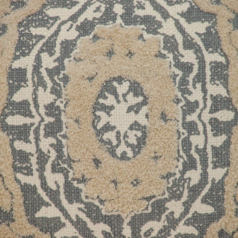 Parkland Collection Transitional Beige Throw Pillow. Picture 5