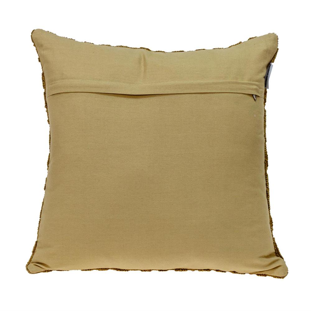 Parkland Collection Sorrel Transitional Mustard Yellow Throw Pillow. Picture 2