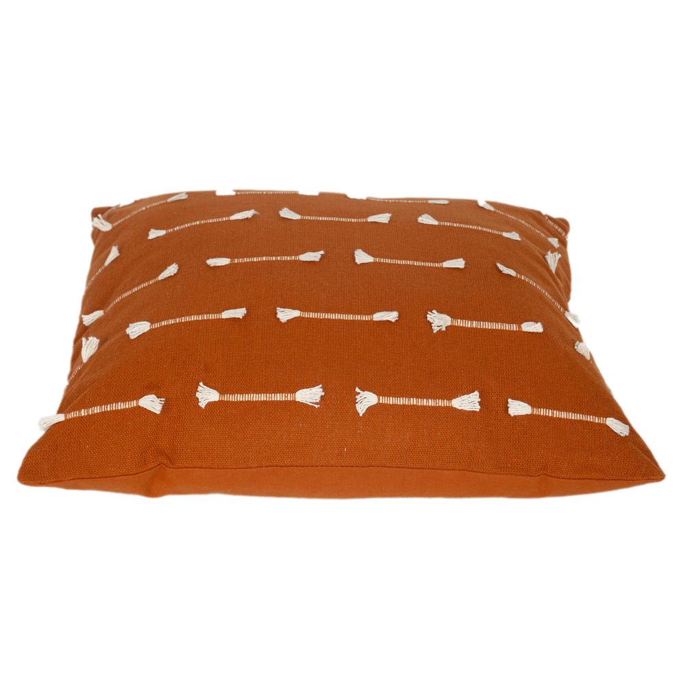 Elevate Your Couches or Beds Look with Brown Cotton Pillow (18” x 18”). Picture 3