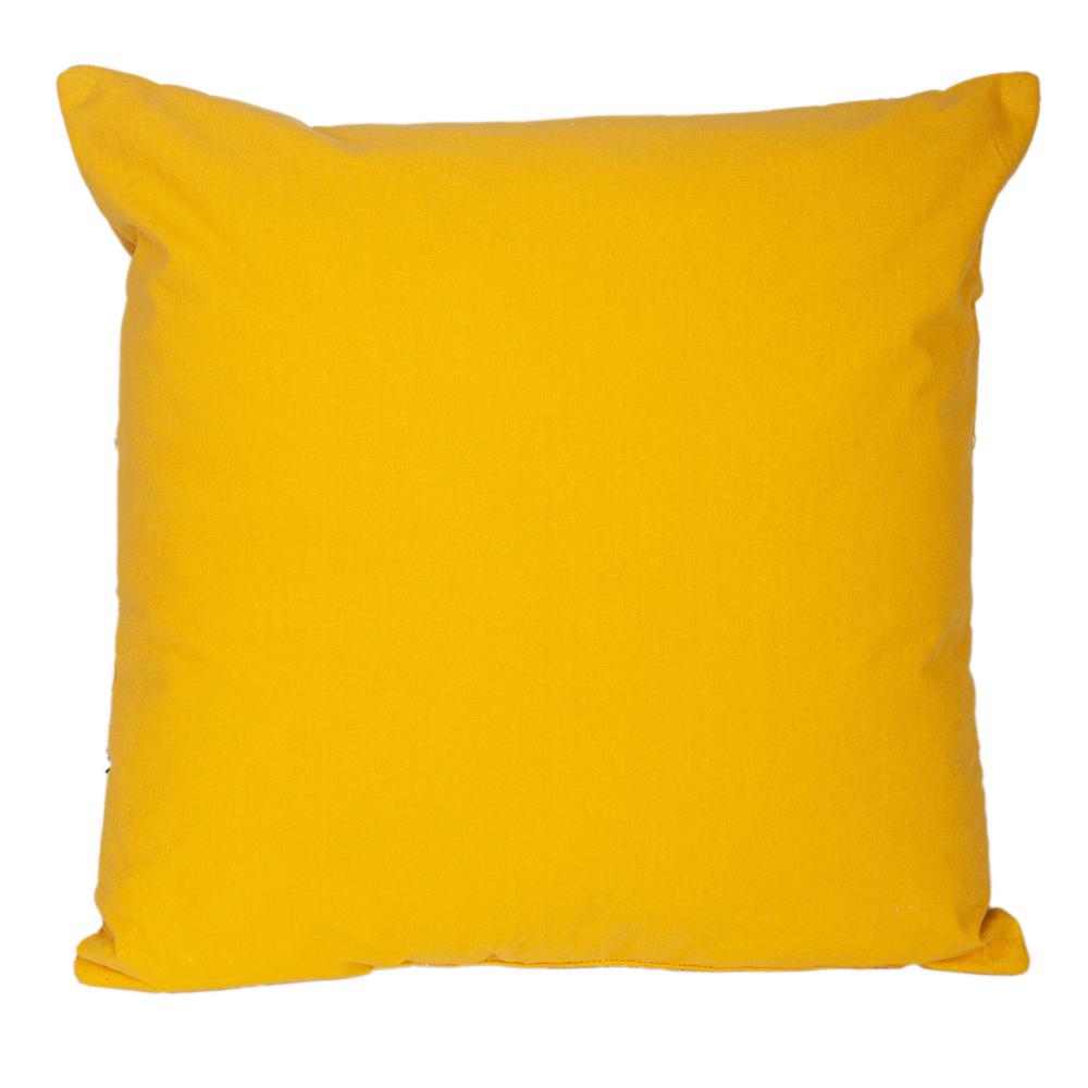 Premium Yellow Cotton Pillow for Sofa and Bed. Picture 2