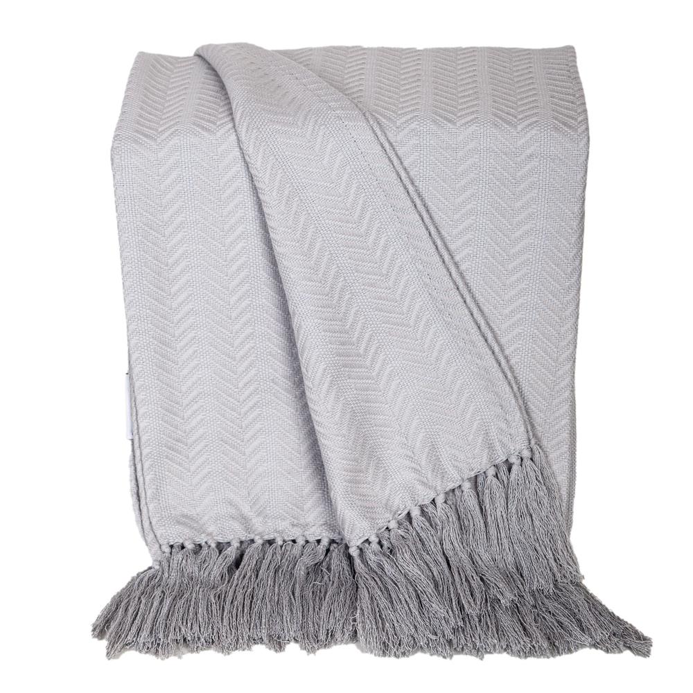 Best Grey Cotton Throws at Affordable Price. Picture 1