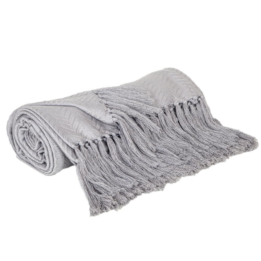 Best Grey Cotton Throws at Affordable Price. Picture 2