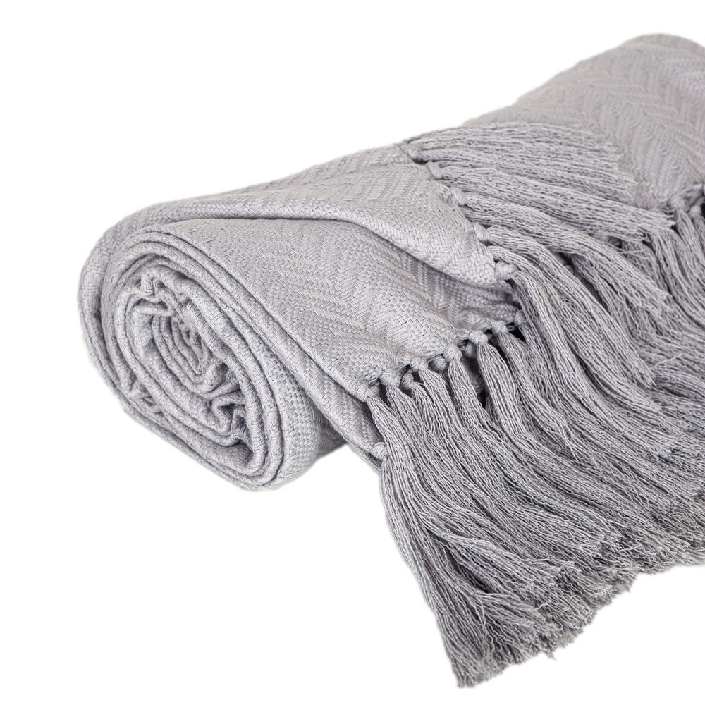 Best Grey Cotton Throws at Affordable Price. Picture 3