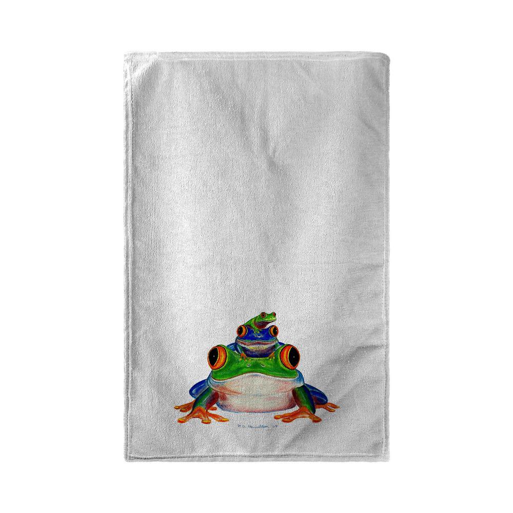 Stacked Frogs Kitchen Towel. The main picture.
