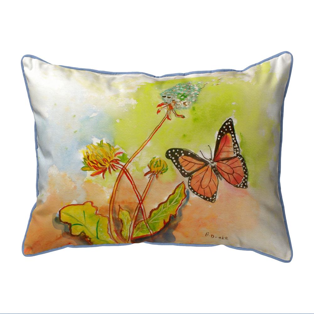 Orange Jellyfish Extra Large Zippered Pillow 20x24. Picture 3